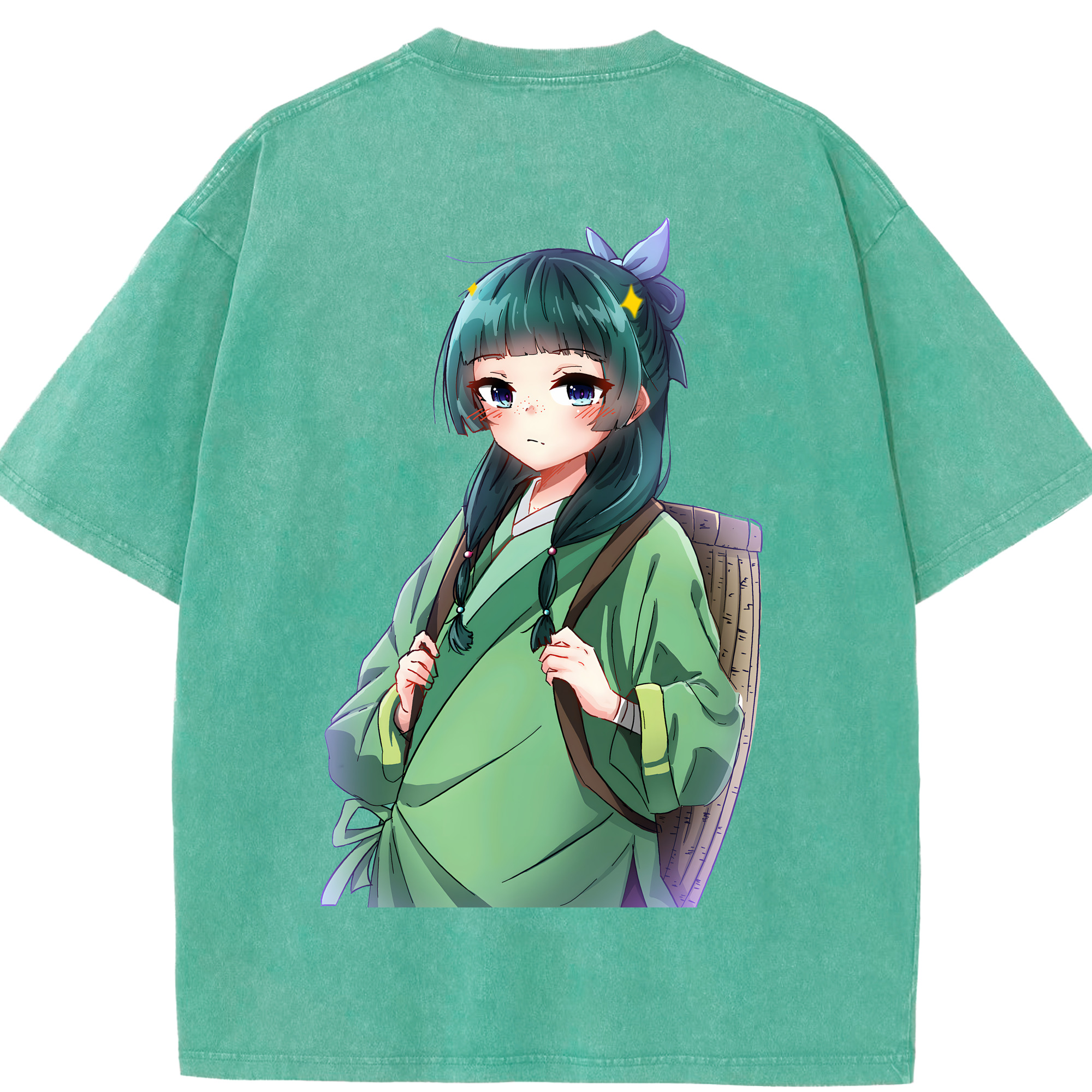 （画像用） 薬屋のひとりごと The Apothecary Diaries 綿100% ヴィンテージ風 半袖Tシャツ（背面プリント）